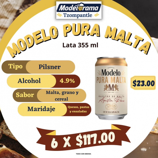 Modelo Pura Malta Lata 355ml