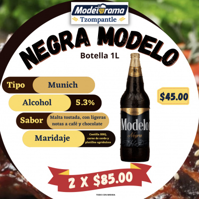 Negra Modelo Mega Botella 1L