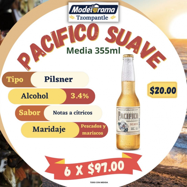 Pacífico Suave Botella 355ml