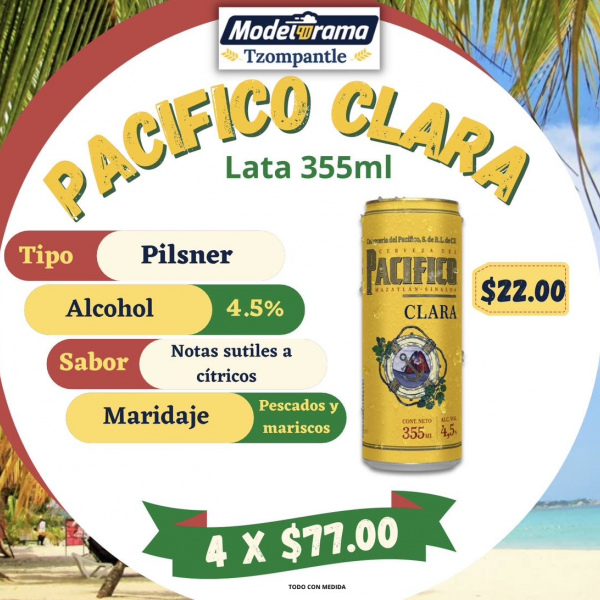 Pacífico Clara Lata 355ml