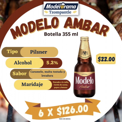 Modelo Ámbar Botella 355ml
