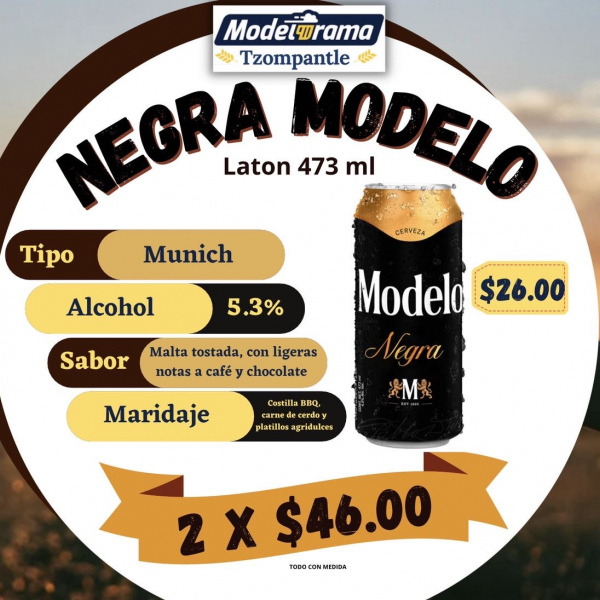 Negra Modelo Latón 473ml