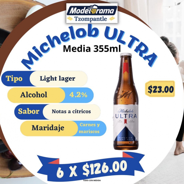 Michelob Ultra Media 355ml